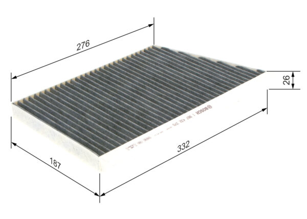 Bosch - 1 987 432 370 - Filter Kabine sa Aktivnim Ugljem