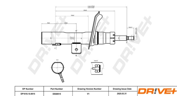 Prednji Amortizer Levi DRIVE+
DP1610.10.0015