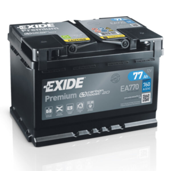 EXIDE Premium Akumulator 12V 77Ah 760A (EA770) desno+