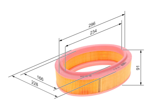 Bosch - 1 457 433 311 - Filter Vazduha