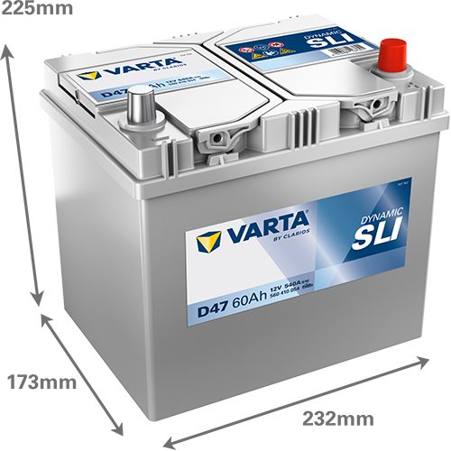 VARTA Blue Dynamic Asia D47 Akumulator 12V 60Ah Desno+ - Image 3